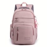 Lightweight Waterproof Business Computer Backpack, Multi-layer Large Capacity Student Schoolbag, Travel Essential Casual Backpack With Pendant - Image 2