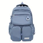 1pc Fashion Large Capacity Backpack, Student's Schoolbag, Trendy Simple Casual Backpack - Image 3