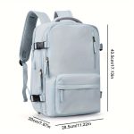 Multi Pocket Carry On Travel Backpack, Flight Approved Gym Bag With Shoe Compartment, Waterproof Laptop School Bag - Image 4