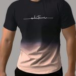 Gradient Style "Whatever" Pattern Print Men's Comfy Chic T-shirt, Graphic Tee Men's Summer Outdoor Clothes, Men's Clothing, Tops For Men, Gift For Men - Image 8