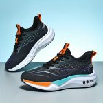Men's Trendy Woven Knit Breathable Running Shoes, Comfy Non Slip Durable Soft Sole Sneakers For Men's Outdoor Activities - Image 11