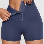 High Waist Versatile Sports Shorts, Slim Fit Adjustable Buckle Fitness Shorts, Women's Activewear