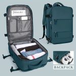 Travel Laptop Backpack, Large Capacity Bag, Unisex Design, Airline Approved, With USB Charging Port And Spacious Compartments - Image 8