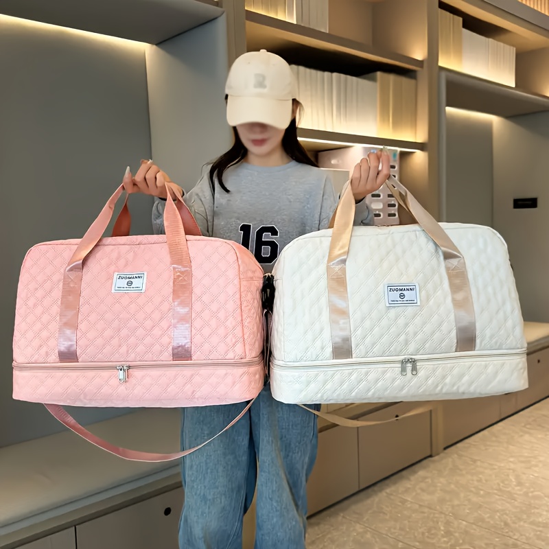 49271ca2-eb3e-4b86-a7e0-4204a298976b.jpg Luxury Large Capacity Duffel Bag – Versatile Shoulder & Crossbody Tote With Dry Wet Separation Pockets And Dual Side Pockets For Travel & Gym - Image 1