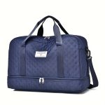 Luxury Large Capacity Duffel Bag – Versatile Shoulder & Crossbody Tote With Dry Wet Separation Pockets And Dual Side Pockets For Travel & Gym - Image 7