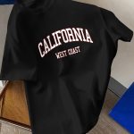 California Graphic Print Men's Creative Top, Casual Short Sleeve Crew Neck T-shirt, Men's Clothing For Summer Outdoor - Image 4