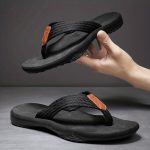Men's Trendy Outdoor Beach Slip On Strap Flip Flops, Casual Outdoor Slippers With Assorted Colors - Image 5