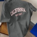 California Graphic Print Men's Creative Top, Casual Short Sleeve Crew Neck T-shirt, Men's Clothing For Summer Outdoor - Image 5