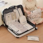 7 Pcs Packing Cubes For Suitcases, Lightweight Travel Luggage Packing Organizers, Compression Storage Shoes Bag, Clothing Underwear Bag, Travel Cubes Set - Image 5