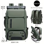 1pc 3-in-1 Laptop Backpack, Large Capacity Backpack For Traveling & Business - Image 18