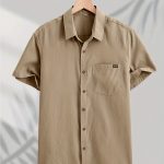 Men's Casual Button-down Short Sleeve Shirt - Image 7