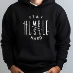Stay Humble & Hustle Print Hoodie, Cool Hoodies For Men, Men's Casual Graphic Design Pullover Hooded Sweatshirt With Kangaroo Pocket Streetwear For Winter Fall, As Gifts - Image 3