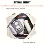 Luxury Large Capacity Duffel Bag – Versatile Shoulder & Crossbody Tote With Dry Wet Separation Pockets And Dual Side Pockets For Travel & Gym - Image 16