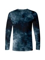 Classic Cross And Letter Print Men's Creative Long Sleeve Crew Neck T-shirt For Spring Fall, Gift For Men - Image 3
