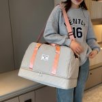Luxury Large Capacity Duffel Bag – Versatile Shoulder & Crossbody Tote With Dry Wet Separation Pockets And Dual Side Pockets For Travel & Gym - Image 14