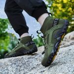 Men's Trendy Breathable Sneakers, Wear-resistant Non-Slip Outdoor Shoes For Hiking Fishing - Image 9