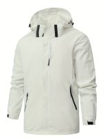 Men's Lightweight Waterproof Rain Jacket, Hooded Shell Outdoor Raincoat Hiking Windbreaker Jacket Coat - Image 11