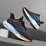Men's Trendy Woven Knit Breathable Running Shoes, Comfy Non Slip Durable Soft Sole Sneakers For Men's Outdoor Activities - Image 12