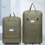 Expandable Wheeled Luggage Backpack, Foldable Large Capacity Travel Bag With Silent Resistant Wheel, Ideal For Business Trips & Studying Abroad - Image 2