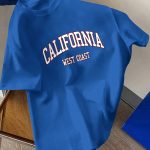 California Graphic Print Men's Creative Top, Casual Short Sleeve Crew Neck T-shirt, Men's Clothing For Summer Outdoor - Image 7