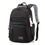 Lightweight Waterproof Business Computer Backpack, Multi-layer Large Capacity Student Schoolbag, Travel Essential Casual Backpack With Pendant - Image 7
