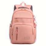 Lightweight Waterproof Business Computer Backpack, Multi-layer Large Capacity Student Schoolbag, Travel Essential Casual Backpack With Pendant - Image 5