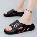 Unisex Trendy Colour Block Open Toe Breathable Slippers With Massage Grains, Comfy Non Slip Durable EVA Sole Slides For Men's & Women's Indoor Activities - Image 7