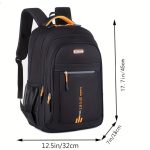 Men's 5 Layers & Water Bottle Straps Design Backpacks, Casual Durable Multi Functional Business Style Knapsacks For Men's Outdoor Activities - Image 6