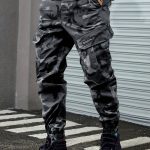 Men's Camouflage Pattern Loose Fit And Cuffed Cargo Pants With Multiple Flap Pockets, Versatile For Street Wear And Outdoors Activities - Image 2