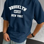 " Brooklyn " Stylish Print Summer & Spring Tee For Men, Casual Short Sleeve Fashion Style T-Shirt, Sporty New Arrival Novelty Top For Leisure - Image 2
