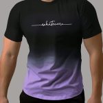 Gradient Style "Whatever" Pattern Print Men's Comfy Chic T-shirt, Graphic Tee Men's Summer Outdoor Clothes, Men's Clothing, Tops For Men, Gift For Men - Image 6