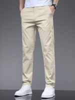 Men's Solid Casual Fashion Pants For Spring Fall, Versatile Trousers For Males - Image 9