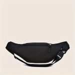 1pc Men's Simple Fashion Waist Bag, Casual Large Travel Motorcycle Fanny Pack - Image 5