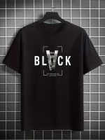 BLACK Creative Alphabet Print Casual Crew Neck Short Sleeve T-shirt For Men, Quick-drying Comfy Casual Summer Tops For Daily Wear Work Out And Vacation Resorts