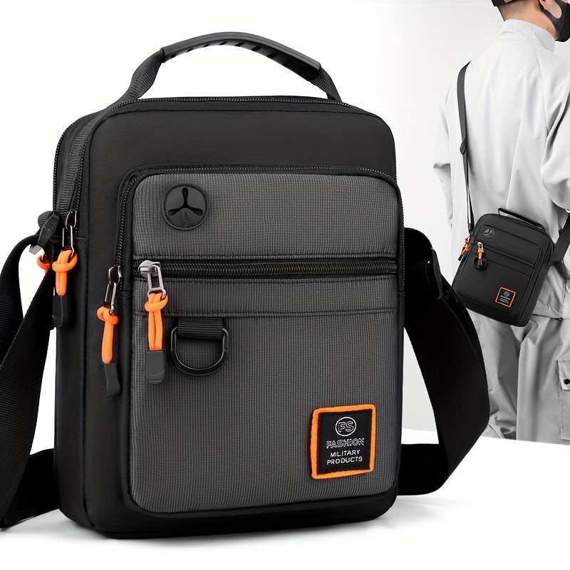 6270a36a-ba17-412e-bfd0-07400118300e.jpg 1pc Fashion Waterproof Shoulder Bag, Daily Commuting Sling Bag, Multifunctional Small Crossbody Bag - Image 1