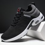 Men's Trendy Woven Knit Breathable Running Shoes, Comfy Non Slip Lace Up Soft Sole Sneakers For Men's Outdoor Activities - Image 7