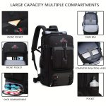 50L Large Capacity Hiking Backpack, Waterproof Outdoor Camping Rucksack, Multifunctional Hiking Mountaineering Bag With Shoe Compartment - Image 7