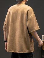 Solid Loose Crew Neck Short Sleeve T-shirt For Men, Casual Summer T-Shirt For Daily Wear And Vacation Resorts - Image 10