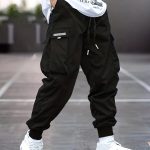 Trendy Men's Casual Cargo Pants With Pocket, Men's Outfits For Spring And Autumn - Image 4