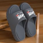 Letter Print EVA Pillow Slides, Lightweight Soft Sole Comfort Home Shower Slides, Non-slip Beach Slides - Image 6