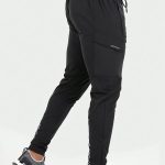 Men's Solid Color And Letter Print Sports Pants With Drawstring And Pockets, Casual And Chic Trousers For All Seasons Sports And Outdoors Activities - Image 5