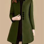 Single Breasted Solid Coat, Elegant Long Sleeve Versatile Outerwear, Women's Clothing - Image 2