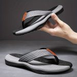 Men's Trendy Outdoor Beach Slip On Strap Flip Flops, Casual Outdoor Slippers With Assorted Colors - Image 2