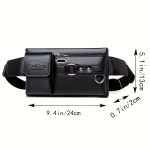 Large Capacity Men's Bag Single Shoulder Bag Waterproof Wear-resistant Backpack Multi-pocket Business Bag Business Casual Men's Crossbody Bag - Image 5