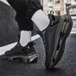 Men's Trendy Woven Knit Breathable Running Shoes With Air Cushion, Comfy Non Slip Durable Sneakers For Men's Outdoor Activities - Image 11