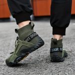 Men's Trendy Breathable Sneakers, Wear-resistant Non-Slip Outdoor Shoes For Hiking Fishing - Image 4