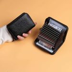 1pc Men's PU Leather Casual Card Holder, Zipper Coin Purse - Image 4