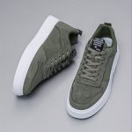 Men's Trendy Solid Colour Low Top Skateboard Shoes, Comfy Non Slip Casual Lace Up Sneakers For Men's Outdoor Activities