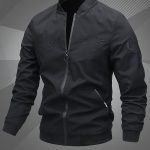 Men's Letter Embroidered Casual Bomber Jacket Gifts Best Sellers - Image 2