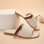 Women's Solid Color Casual Slides, Slip On Lightweight Flat Seaside Slides, Casual Daily Footwear
